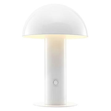 Boletus 10.75" Contemporary Bohemian Rechargeable/Cordless Iron Integrated LED Mushroom Table Lamp - JONATHAN Y